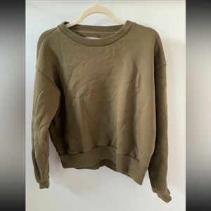 Everlane Women's Olive Green Long Sleeve Sweater M Medium